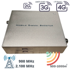  Amplificator dual band GSM+3G UMTS 2100 / LTE band 3, acoperire 500-1.000mp, castig 60db UL / 65db DL