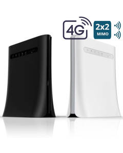  Router Modem 4G ZTE MF286R  wireless, 300 MBps, decodat orice retea, 2 mufe SMA pentru antene externe, alb, pentru internet mobil si supraveghere video